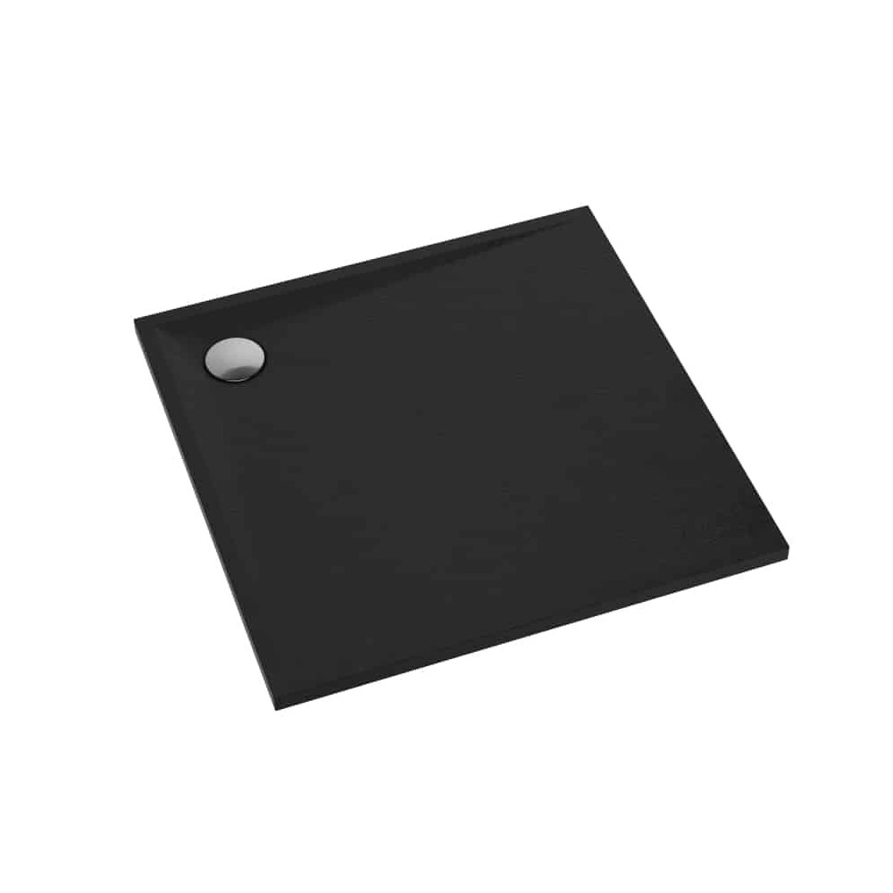 Etrusco Black Stone brodzik kwadratowy 90 cm