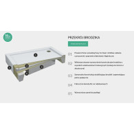 Grando Plus brodzik kwadratowy 70 cm