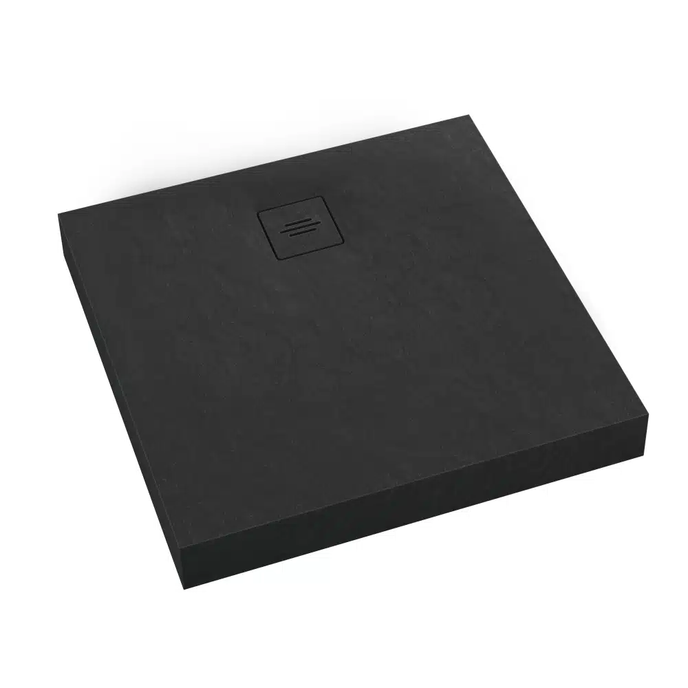 NonLimits Black Stone brodzik 80x80 cm