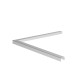 Narożnik aluminiowy satyna-elox do zakończenia szkła 12-13,5 mm, długość 200 mm