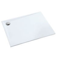 Libra Smooth White brodzik kompozytowy prostokątny 80x140 cm