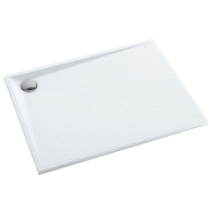Libra White Stone brodzik kompozytowy prostokątny 80x100 cm