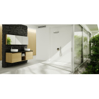 Protos White Stone brodzik prostokątny (biały kamień) 100x140 cm