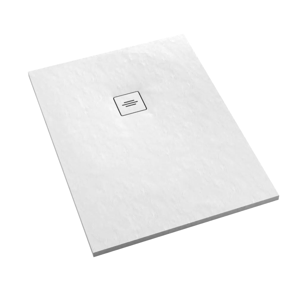 Protos White Stone brodzik prostokątny (biały kamień) 100x180 cm 3SP.P1P-100180/B/ST-M1/B/ST