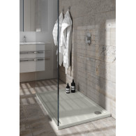 Caspar New Cement Stone brodzik cementowy kamień prostokątny 90x120 cm