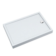 Competia New brodzik prostokątny odpływ na środku krótkiego boku 100x120 cm
