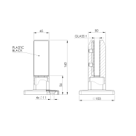 Króciec - Słupek do kotwienia szkła