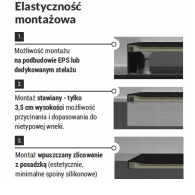 Kalait Black Stone brodzik prostokątny czarny 80x120 cm