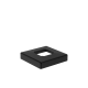 Rozeta maskująca górna do spigotu stal nierdzewna AISI 316 czarna RAL 9005