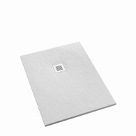 Kalait White Stone brodzik prostokątny biały kamień 90x160 cm