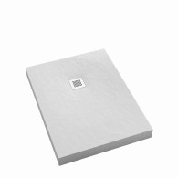 New Horizons White Stone brodzik prostokątny 90x100 cm