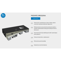 New Horizons Black Stone brodzik prostokątny 90x160 cm