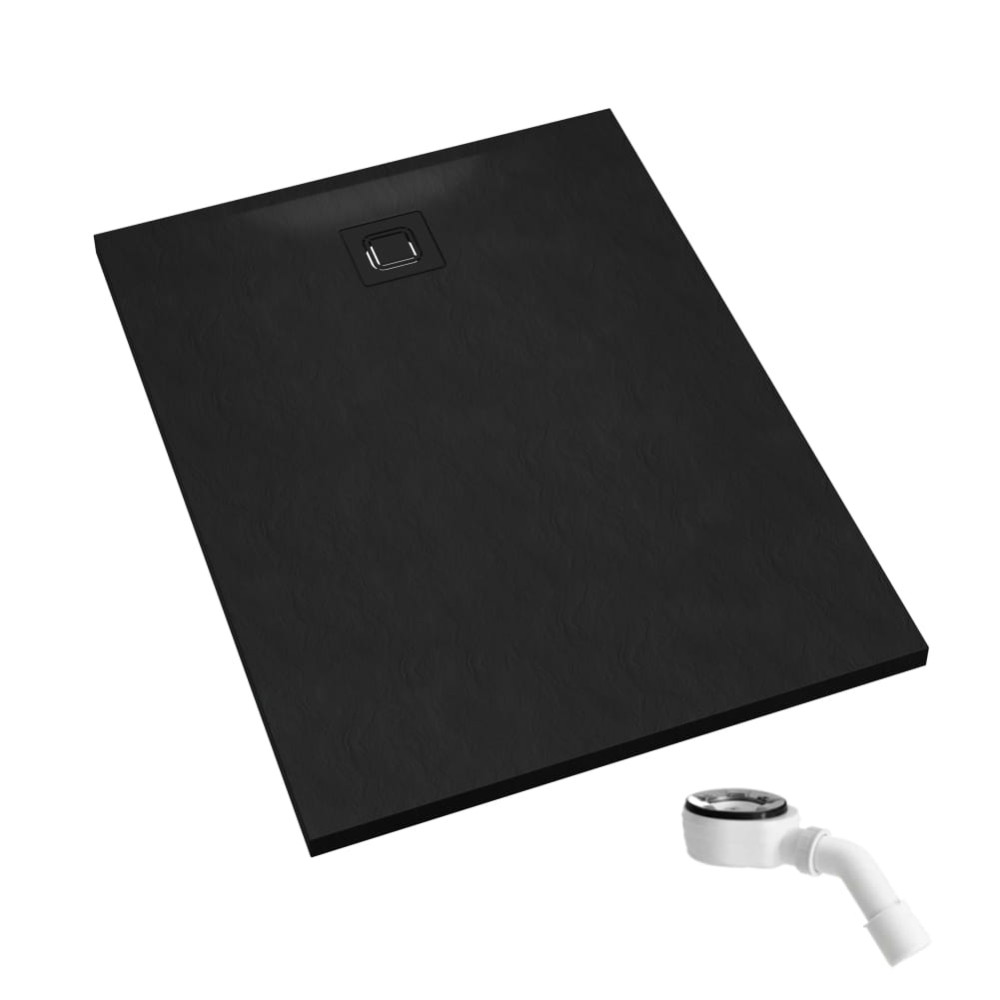 Majestic Black Stone (czarny kamień) brodzik 80x120 cm