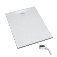 Majestic White Stone (biały kamień) brodzik 80x100 cm