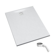 Majestic White Stone (biały kamień) brodzik 80x100 cm