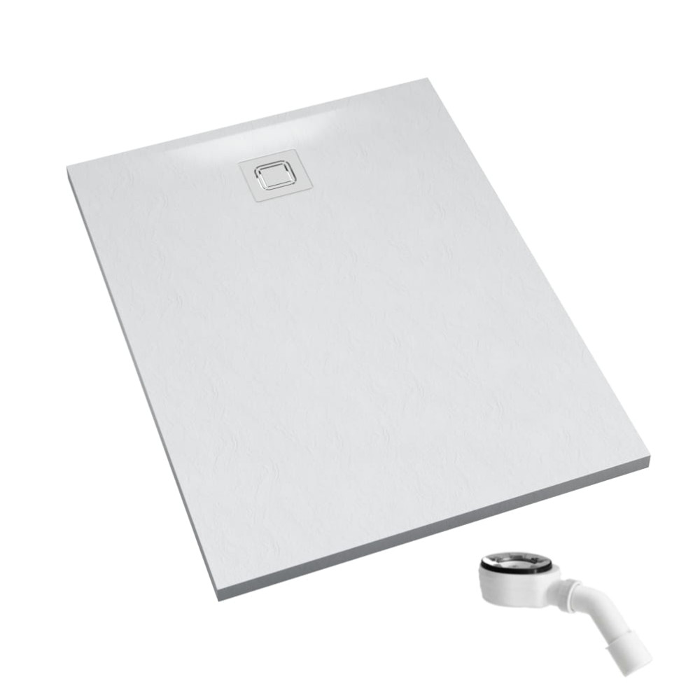 Majestic White Stone (biały kamień) brodzik 90x120 cm