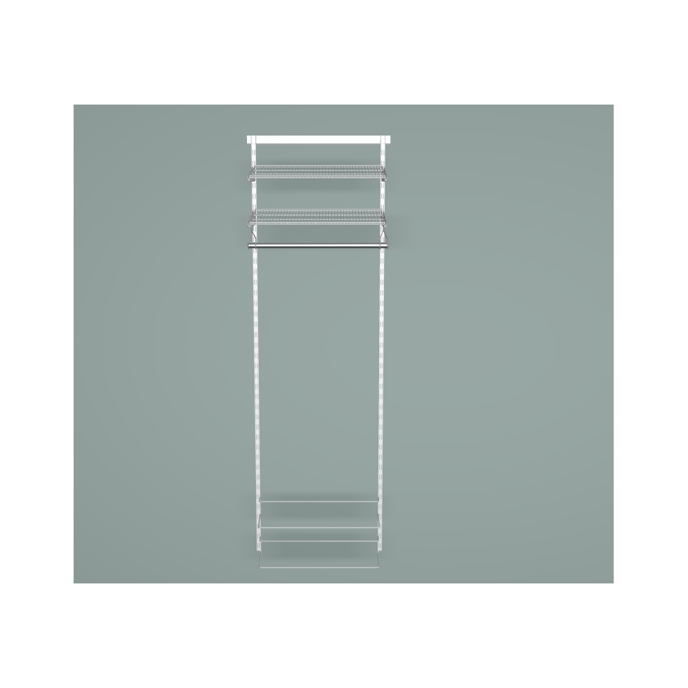 INTEGRI System garderoby - sekcja pojedyncza biała (14 elementów) Domax