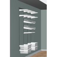 INTEGRI System garderoby kompletny biały (46 elementów) Domax