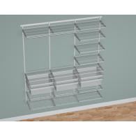 INTEGRI System garderoby premium 1850×2000mm biały (54 elementy) Domax