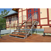 Uchwyt do szkła ze stali nierdzewnej AISI 304, model 20, do balustrad i wypełnień szklanych - Domabau.pl
