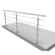 Balustrada ze stali nierdzewnej, AISI316, 3000x1000mm