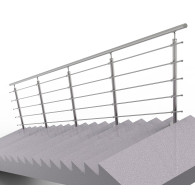 Balustrada ze stali nierdzewnej do schodów, 6000x1000mm, VS