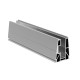 Profil aluminiowy U do całoszklanych balustrad, satyna ELOX, górne kotwienie, szkło 12-17 mm