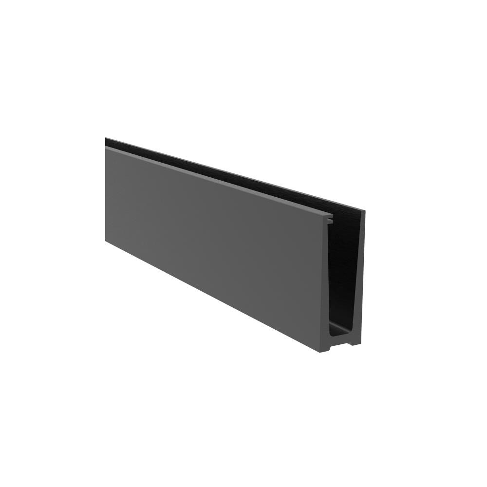 Balustrada całoszklana - profil górny - odwodniona od wewnątrz