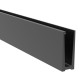 Profil kotwiący aluminiowy górny U do szkła 12-21,5 mm czarny satyna ELOX