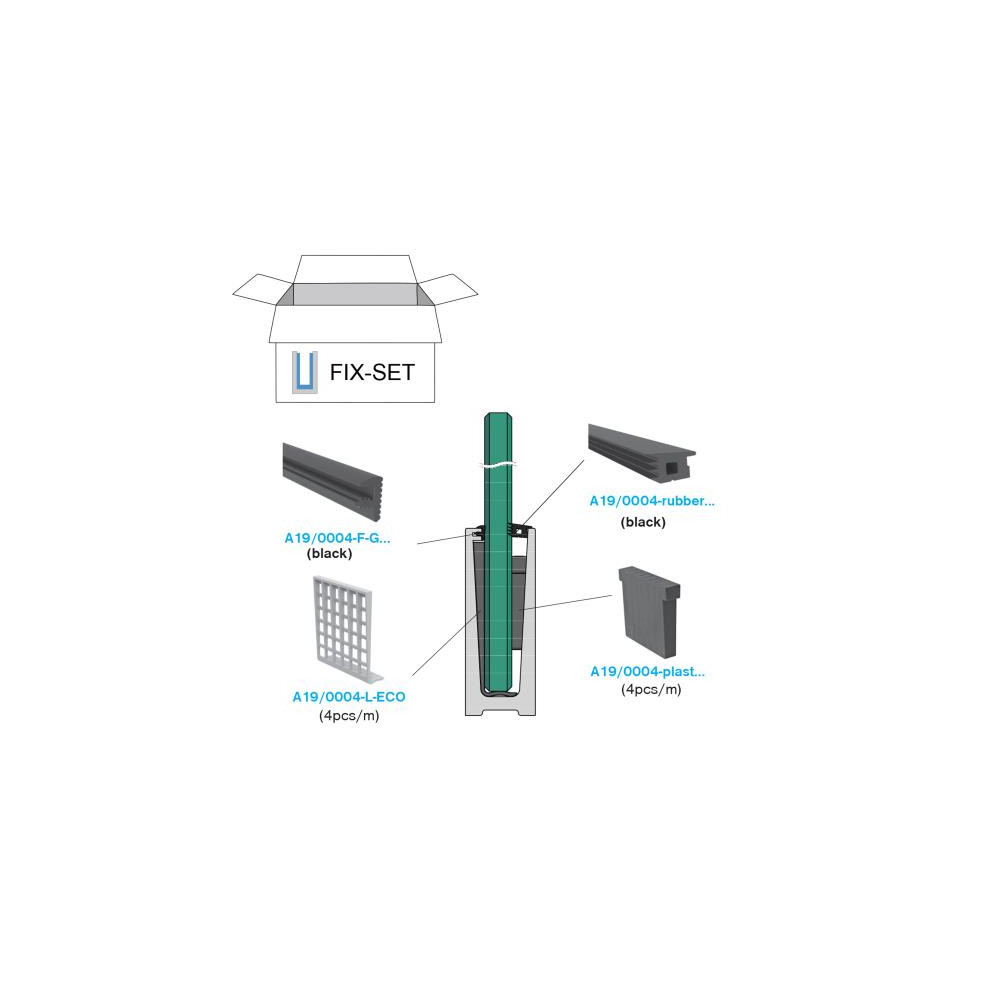 Zestaw - Kotwienie do szkła