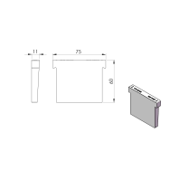 Klin do kotwienia PVC do szkła