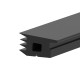 Uszczelka EPDM do szkła 16,76-17,52 mm czarna zewnętrzna 2500 mm