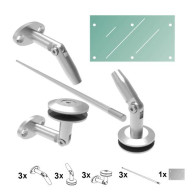 Daszek szklany 240x120