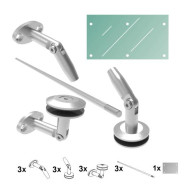 Daszek szklany 240x120