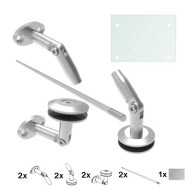 Daszek szklany 140x100 MILK