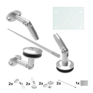 Daszek szklany 140x100 MILK