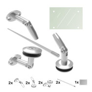 Daszek szklany 180x120 MILK