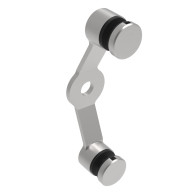 Przeszklenie stałe - pająk 02 AISI304, 2xD30mm/180°/