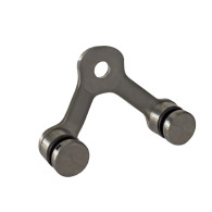 Przeszklenie stałe - pająk 02 AISI304, 2xD30mm/90°/T