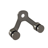 Przeszklenie stałe - pająk 02 AISI304, 2xD30mm/90°/T