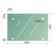Szkło hartowane VSG/ESG 12,76 mm przezroczyste fazowane do zadaszenia 1800x1200 mm