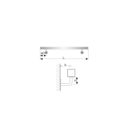 Poręcz AISI304, 40x40mm/L1000mm
