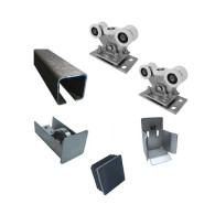 Zestaw do bramy przesuwnej do 5,5m, Fe, NYLON, 78x78mm