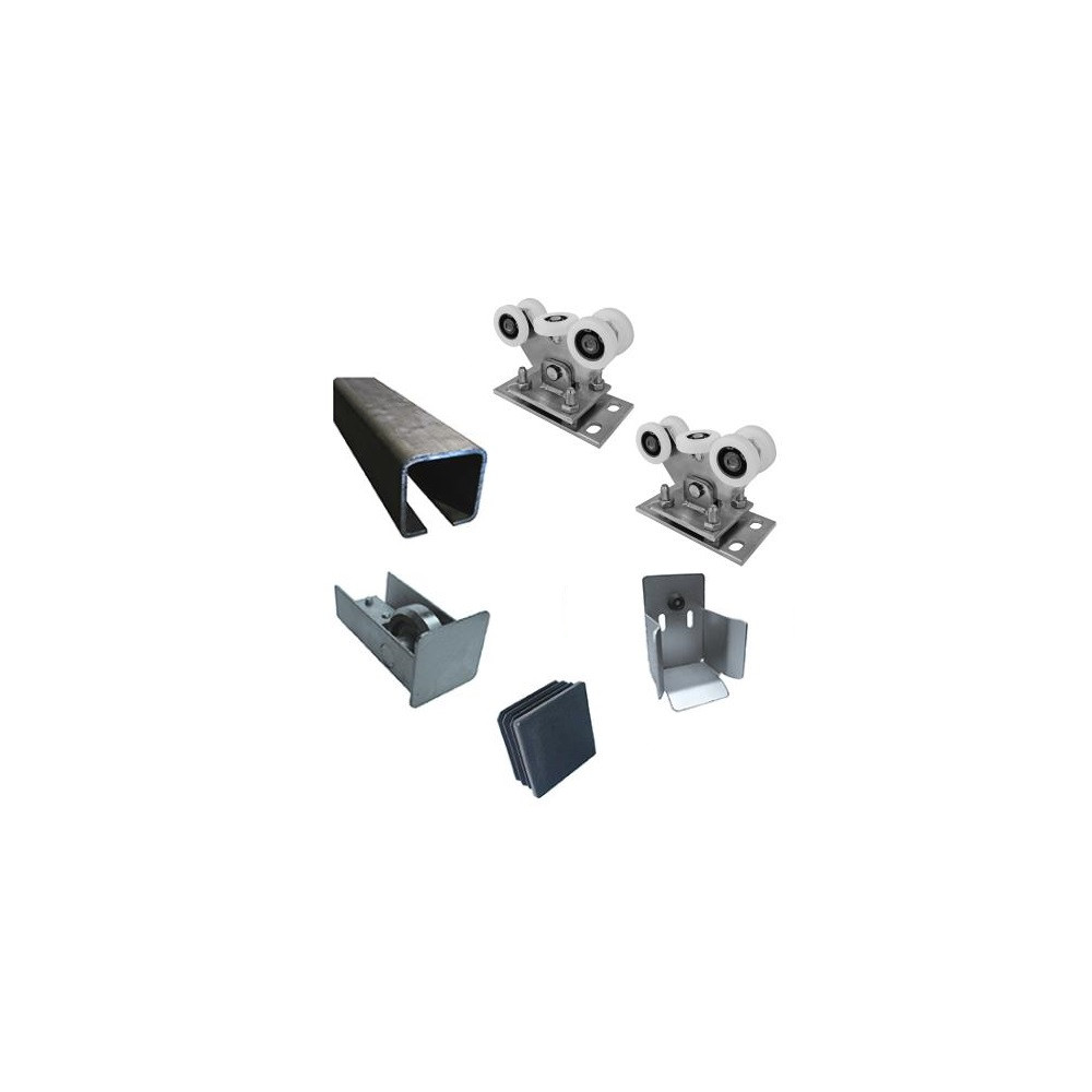 Zestaw do bramy przesuwnej do 5,5m, Fe, NYLON, 78x78mm