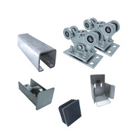 Zestaw do bramy przesuwnej do 5,5m, Zn, 78x78mm