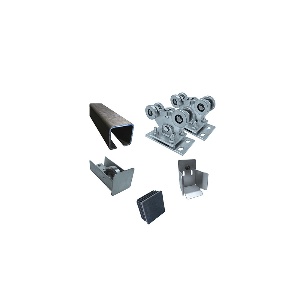 Zestaw do bram przesuwnych do 5,5m, Fe, 80x80mm