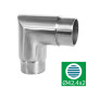 Kolano poręczy ze stali nierdzewnej AISI 304, 90°, D42,4x2 mm, szlifowane