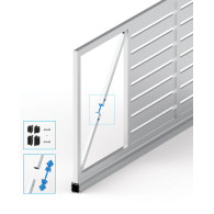 Napinacz do bramy samonośnej dla profilu 40x40, 60x40