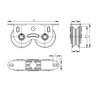 Zestaw koła pasowego pojazdu -V, D80