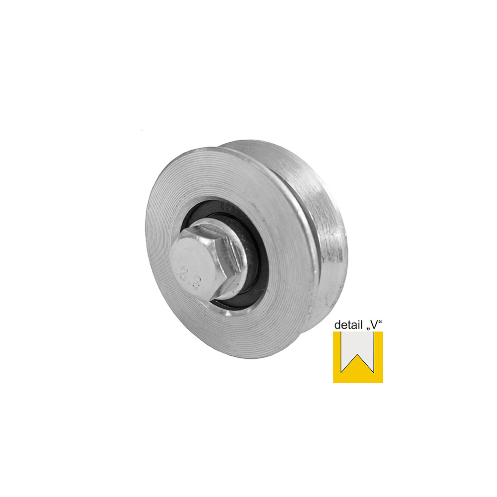 Łożysko 2-rzędowe koła pojazdu - V, Zn, D100mm